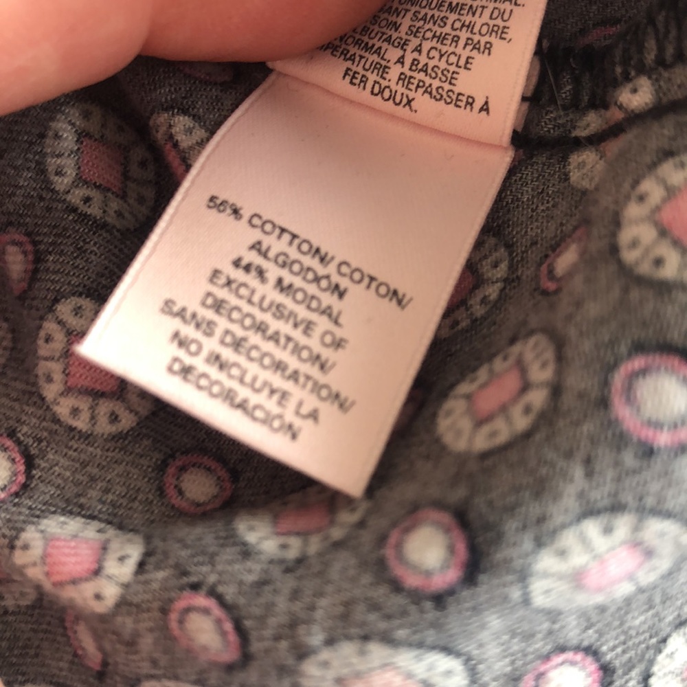 Victoria's Secret Cotton Blend Soft Lounging Romper Black & Pink Print Sz XS EUC - Picture 8 of 9